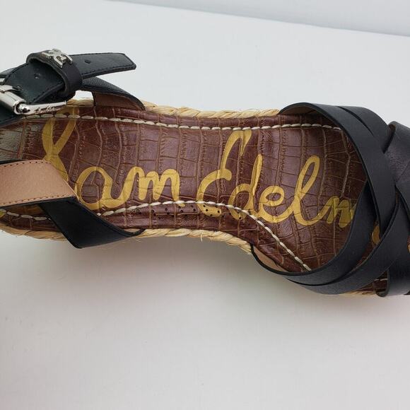 Sam Edelman Darline Womens Size 11 Black Platform Wedge Espadrille Sandals - Picture 11 of 11